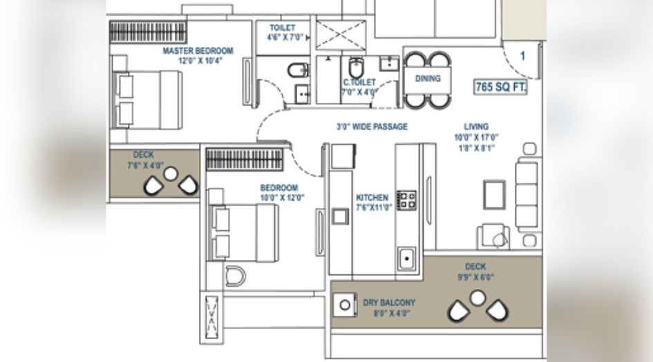 Swaroop-Grandeur-Gallery-2BHK-765sqft-Unit-Plan